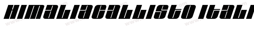 HimaliaCallisto Italic字体转换